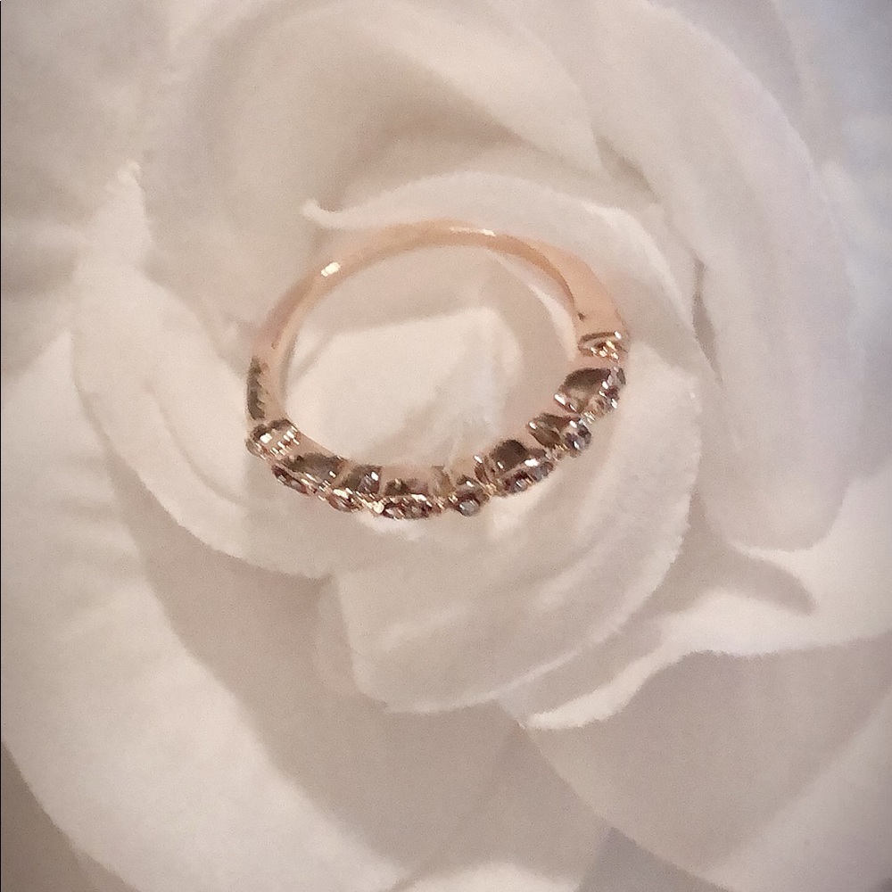 5/$50 Rose Gold & CZ Ring - Picture 3 of 6